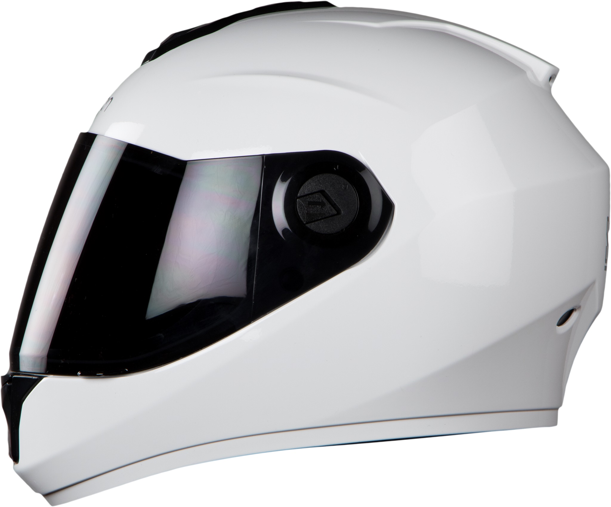 Steelbird HI-GN Men Vision Painted Glossy White ( Fitted With Clear Visor Extra Smoke Visor Free)